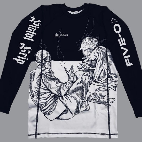 Pistol Grip Long Sleeve Rashguard // Pre-Order* - Jiu Jitsu Five-O