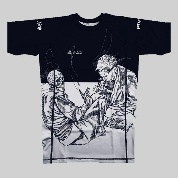 Pistol Grip Short Sleeve Rashguard // Pre-Order* - Jiu Jitsu Five-O