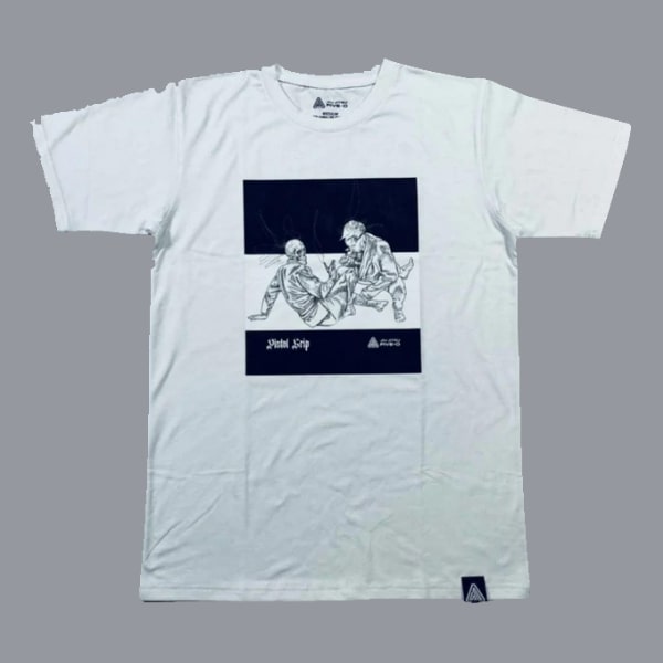 Pistol Grip Short Sleeve Tee (White) // Pre-Order* - Jiu Jitsu Five-O